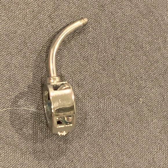 Belly Button Ring Heart Shaped light blue stone - Picture 4 of 8